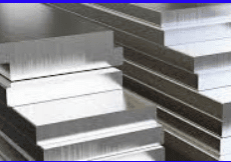 Stacked aluminium Plates