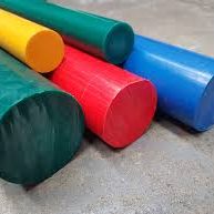 Engineering plastic round bars in various colours